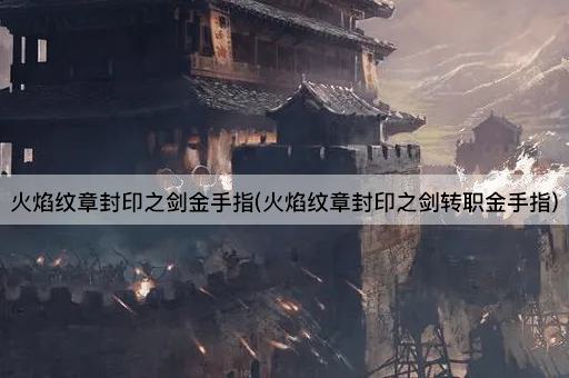 火焰纹章封印之剑金手指(火焰纹章封印之剑转职金手指)