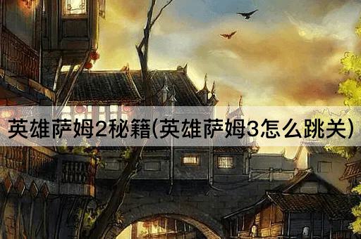英雄萨姆2秘籍(英雄萨姆3怎么跳关)