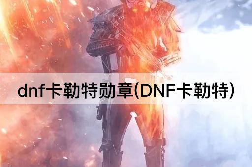 dnf卡勒特勋章(DNF卡勒特)