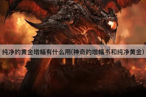 纯净的黄金增幅有什么用(神奇的增幅书和纯净黄金)