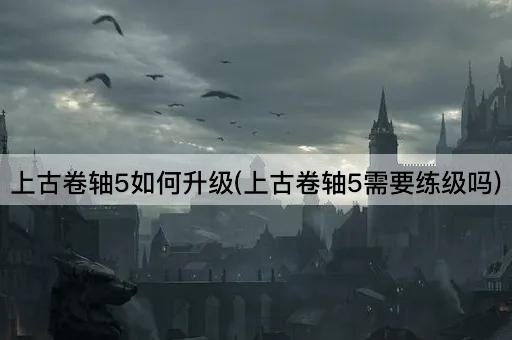 上古卷轴5如何升级(上古卷轴5需要练级吗)
